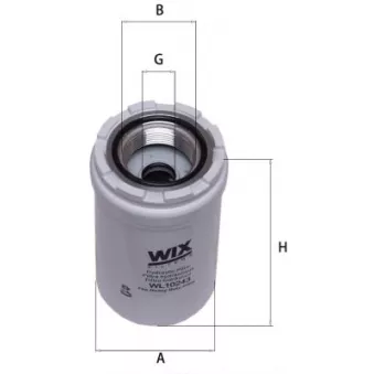 WIX FILTERS WL10243 - Filtre, système hydraulique de travail