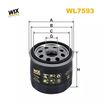 Filtre à huile WIX FILTERS OEM 9091510009