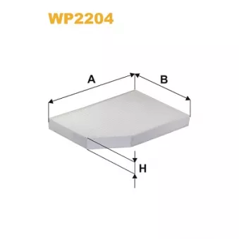 WIX FILTERS WP2204 - Filtre, air de l'habitacle