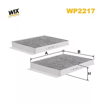 WIX FILTERS WP2217 - Filtre, air de l'habitacle