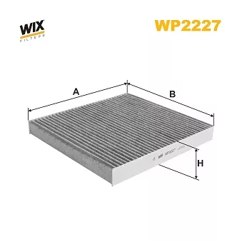 WIX FILTERS WP2227 - Filtre, air de l'habitacle