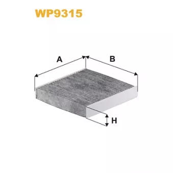 Filtre, air de l'habitacle WIX FILTERS OEM 08975K2000100