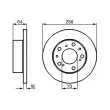 BOSCH 0 986 479 B24 - Jeu de 2 disques de frein avant