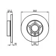 BOSCH 0 986 479 B54 - Jeu de 2 disques de frein avant