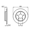 BOSCH 0 986 479 C77 - Jeu de 2 disques de frein arrière