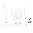 BOSCH 0 986 479 E00 - Jeu de 2 disques de frein arrière