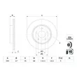 BOSCH 0 986 479 H09 - Jeu de 2 disques de frein avant