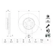 Jeu de 2 disques de frein avant BOSCH [0 986 479 H47]