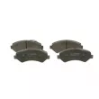 BOSCH 0 986 495 095 - Jeu de 4 plaquettes de frein avant