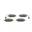 BOSCH 0 986 495 378 - Jeu de 4 plaquettes de frein avant
