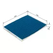 BOSCH 0 986 628 572 - Filtre, air de l'habitacle