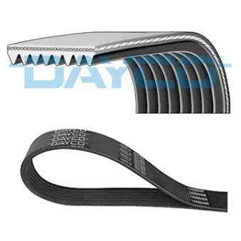 Courroie trapézoïdale à nervures DAYCO 8PK2380HD