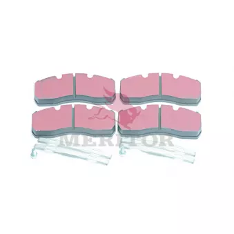 Jeu de 4 plaquettes de frein avant MERITOR MAX173K
