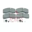 Jeu de 4 plaquettes de frein avant MERITOR [MDP3095K]