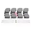 MERITOR MDP5093 - Jeu de 4 plaquettes de frein avant