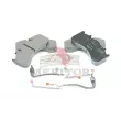Jeu de 4 plaquettes de frein avant MERITOR [MDP5103]