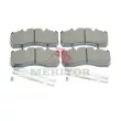 Jeu de 4 plaquettes de frein avant MERITOR [MDP5106]
