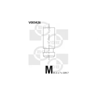 Soupape d'admission BGA V003426