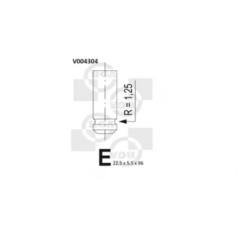 Soupape d'émission BGA V004304