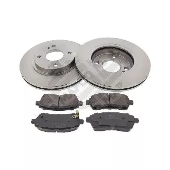MAPCO 47663 - Kit de disques et plaquettes avant