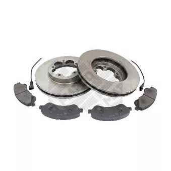 MAPCO 47666 - Kit de disques et plaquettes avant