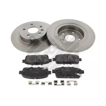 Kit de disques et plaquettes arrière MAPCO [47697]