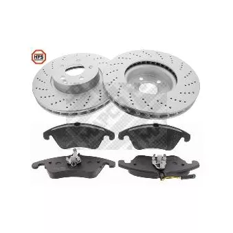 MAPCO 47790HPS - Kit de disques et plaquettes avant