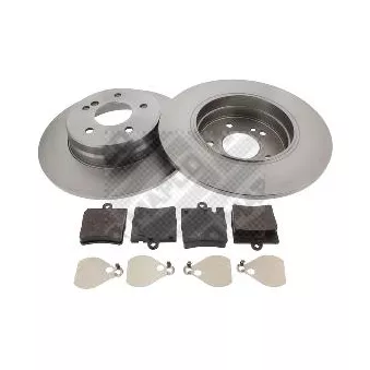 Kit de disques et plaquettes arrière MAPCO [47796]