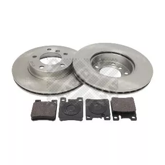 Kit de disques et plaquettes arrière MAPCO [47916]