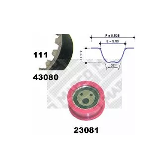 MAPCO 73081 - Kit de distribution