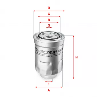 SOFIMA S 0410 NR - Filtre à carburant