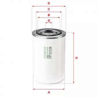 Filtre à carburant SOFIMA OEM 5010477855