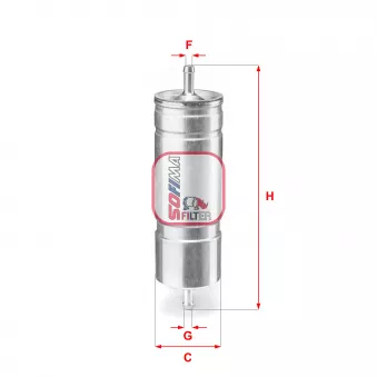 Filtre à carburant SOFIMA OEM 13321720101