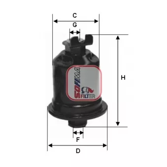 Filtre à carburant SOFIMA OEM 2330074210