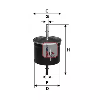Filtre à carburant SOFIMA OEM F0TZ9155B