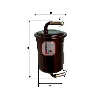 SOFIMA S 1649 B - Filtre à carburant