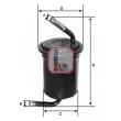 SOFIMA S 1664 B - Filtre à carburant