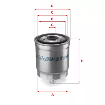 Filtre à carburant SOFIMA OEM 93156939