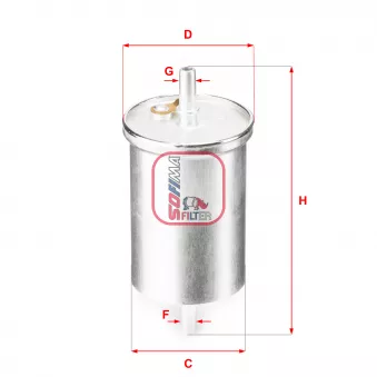 Filtre à carburant SOFIMA OEM 0002591V004