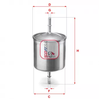 Filtre à carburant SOFIMA OEM 30636704