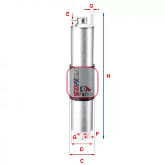 Filtre à carburant SOFIMA S 1847 B
