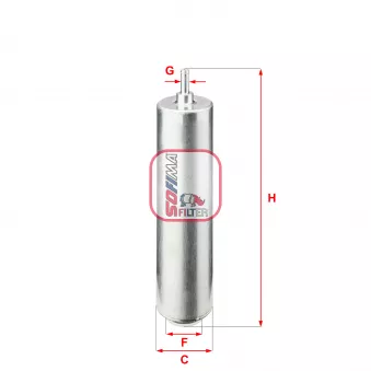 Filtre à carburant SOFIMA OEM 13327793672