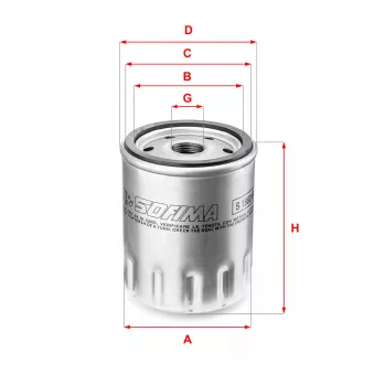 SOFIMA S 1880 R - Filtre à huile