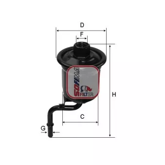 Filtre à carburant SOFIMA OEM 2330022040
