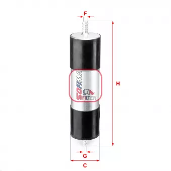 Filtre à carburant SOFIMA S 1921 B pour AUDI A6 2.0 TDI - 163cv