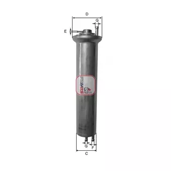 Filtre à carburant SOFIMA OEM 13321709535
