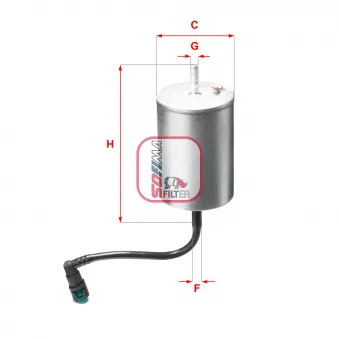 Filtre à carburant SOFIMA OEM 99611025301
