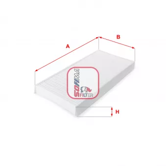 Filtre, air de l'habitacle SOFIMA OEM 1062253