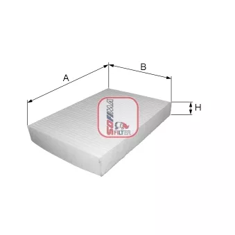 Filtre, air de l'habitacle SOFIMA S 3048 C pour MAN L2000 8,153 LK - 155cv