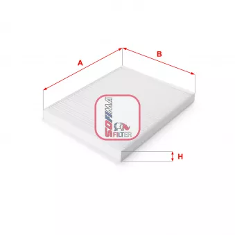 Filtre, air de l'habitacle SOFIMA OEM 278932F900